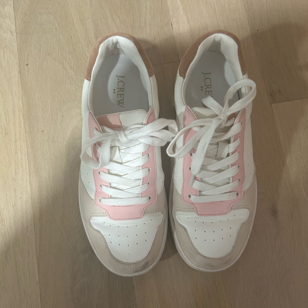 J.Crew Pink and White Casual Sneakers
